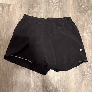 Lululemon Men’s Surge Short 4”. Brief liner. Black. Size S.